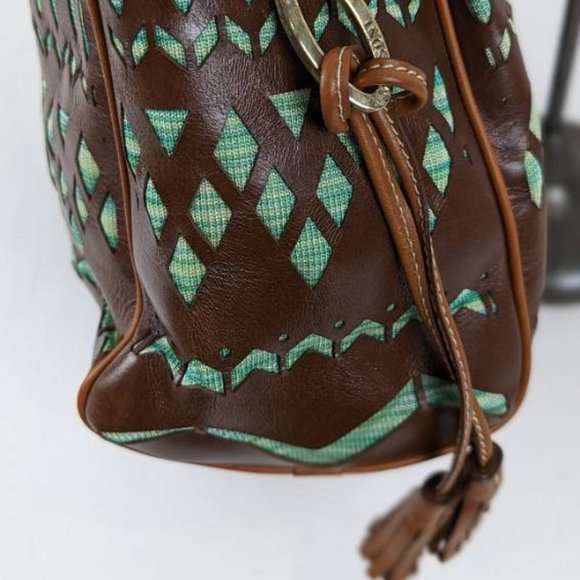 461. NWT Missoni Designer Leather Cutout Shoulder Bag - Picture 9 of 13